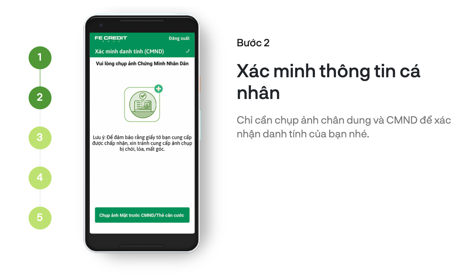 Bước 2: Xác minh thông tin cá nhân tại Snap