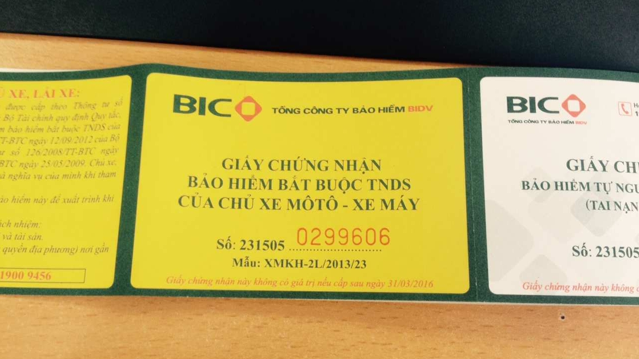 Hướng dẫn mua bảo hiểm xe máy online, giao hàng trong 24h