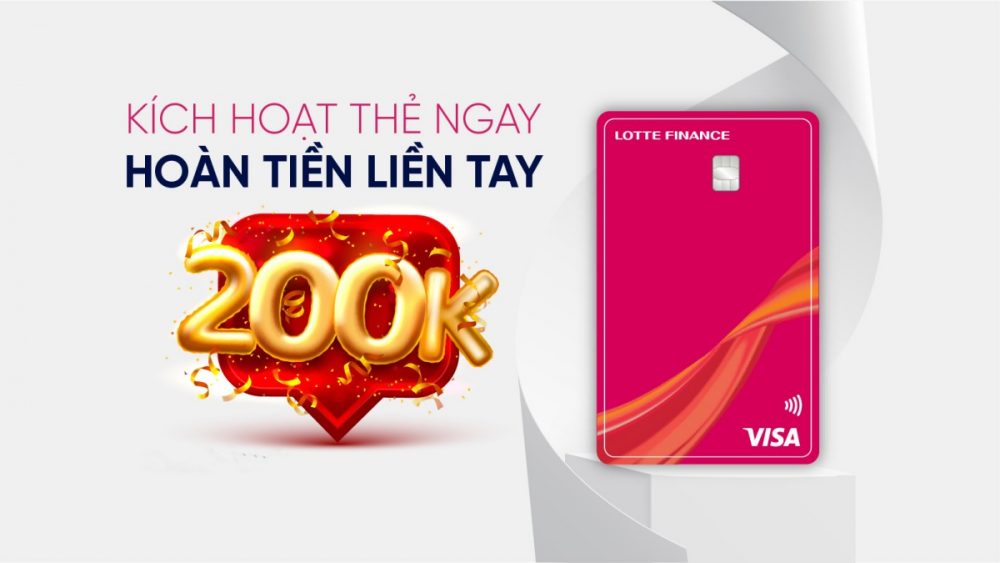 Hoàn tiền thẻ tín dụng Lotte